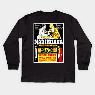 Marihuana Exploitation Kids Long Sleeve T-Shirt